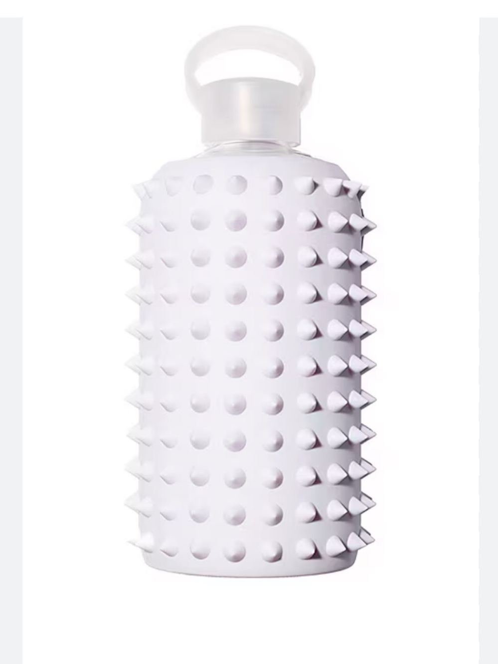 BKR Glass Water Bottle - 1L Purple Spike